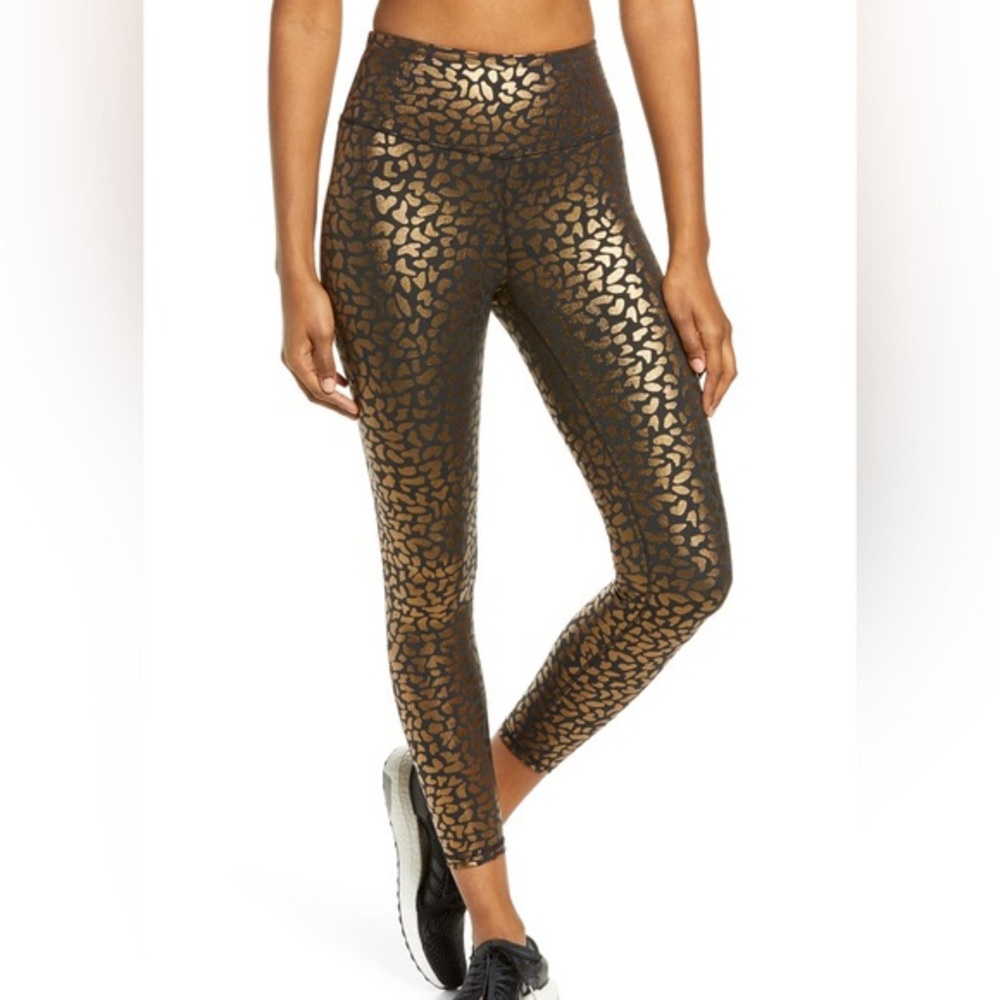 IVL Gold Foil Chi Chi Leggings Size 4
